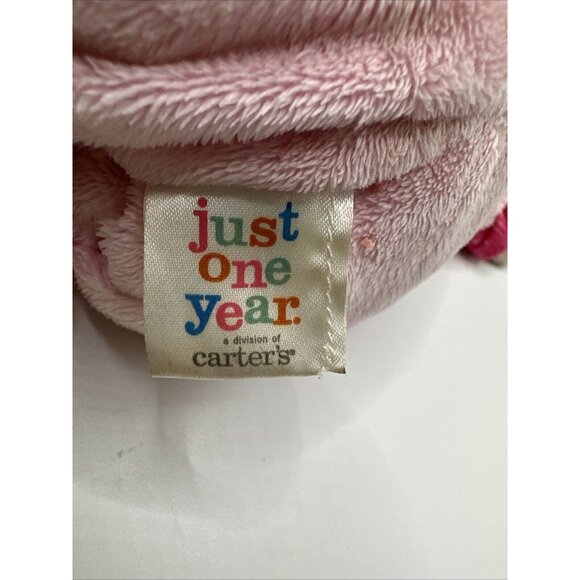 JUST ONE YEAR MY FIRST DOLL BEAN BAG SOFT STUFFED PLUSH PINK BROWN PIGTAIL GIRL - Picture 12 of 16